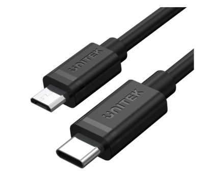 Kabel UNITEK Przewód USB-C - microUSB 1m Y-C473BK